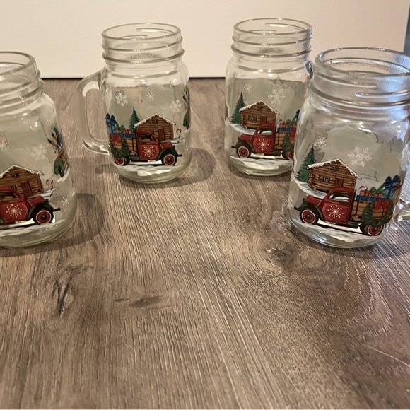 Pier 1 Other - Cute Pier 1 Mini Mason Jar Mugs- Set of 4